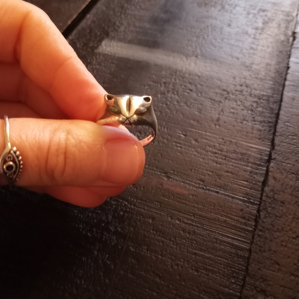 Sterling Silver Cat Ring - Picture 7 of 9